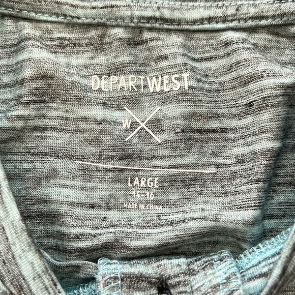 DepartWest boys heather green three button t-shirt - Picture 6 of 8